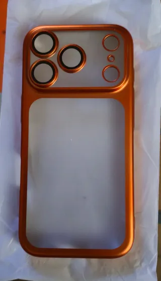 Funda iPhone 7 Pro Naranja Metálica
