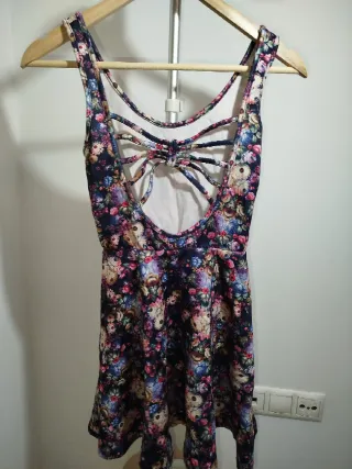 Vestido flores tirantes Talla XS/S Elástico