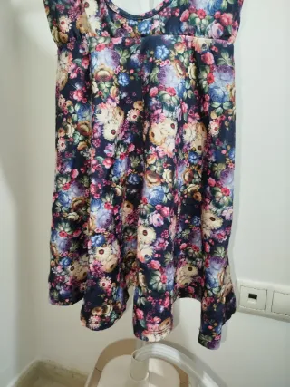 Vestido flores tirantes Talla XS/S Elástico