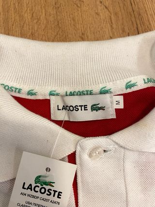 Polo Lacoste Blanco