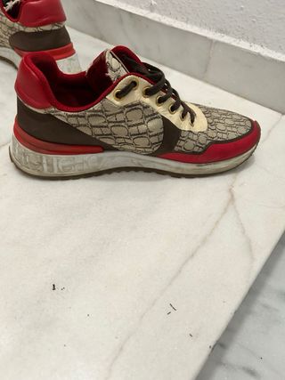 Zapatillas Carolina Herrera Marrón y Rojo