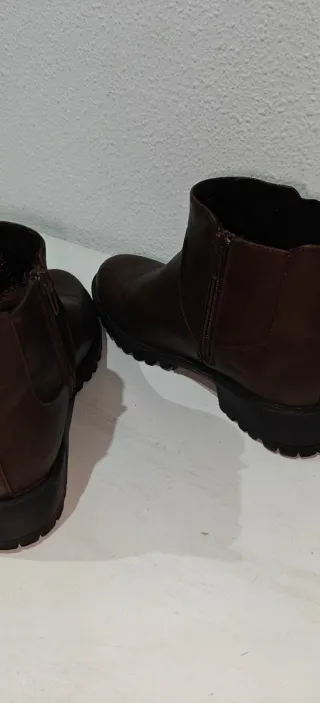 Botines marrones mujer