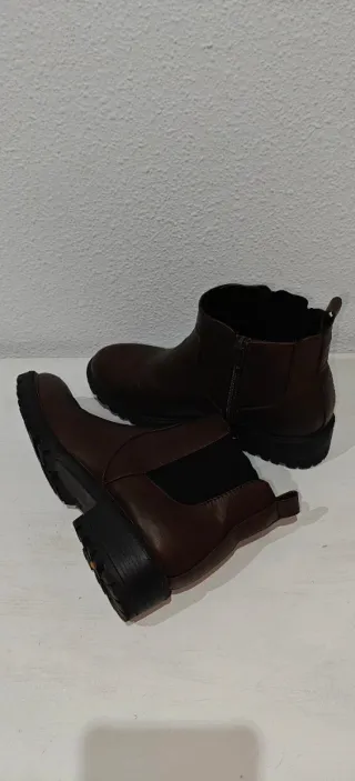 Botines marrones mujer