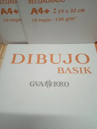 Lote 1 Lápiz Dibujo H + 4Carpetas Hojas Dibujo A4+