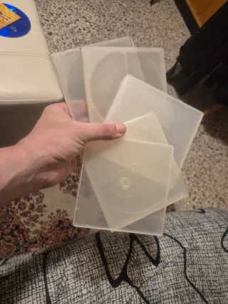 Lotto 10 Custodie CD/DVD Trasparenti