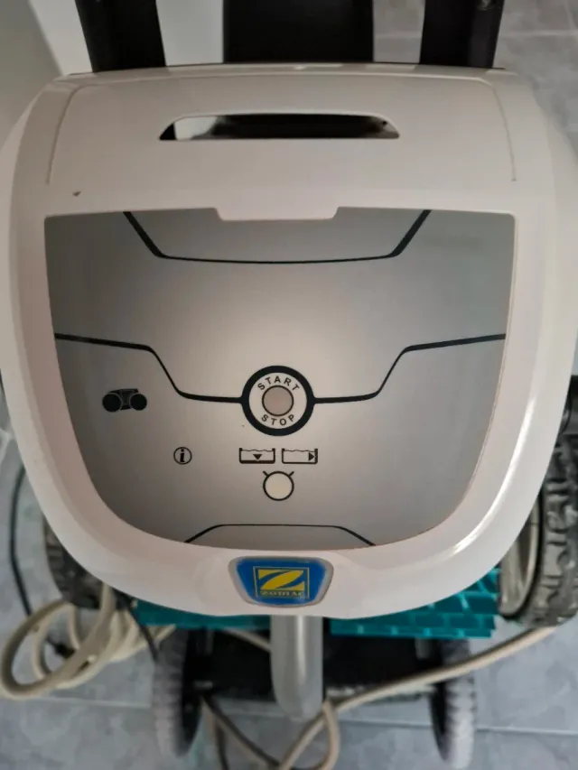 Robot Limpiafondos Piscina Beige y Negro