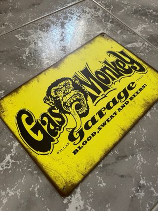 Placa Metálica Gas Monkey Garage
