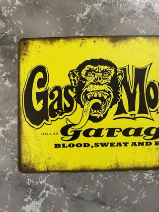 Placa Metálica Gas Monkey Garage