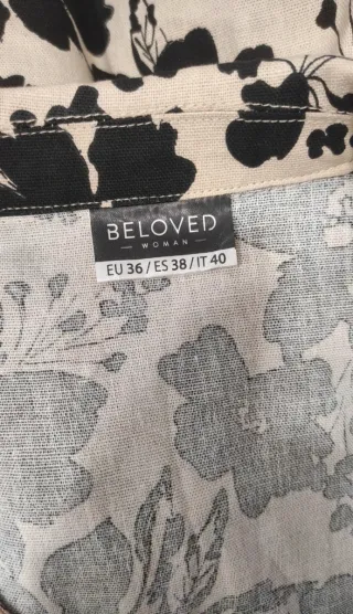 Blusa peplum con estampado floral