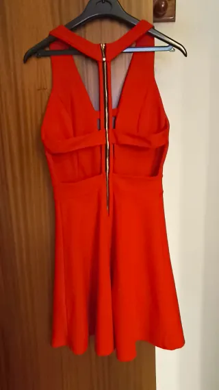 Vestido fiesta sexy rojo