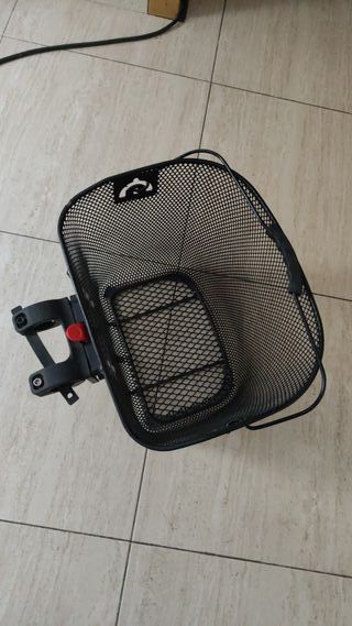 Cesta para bicicleta negra