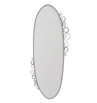 Espejo ovalado cuerpo entero con detalles