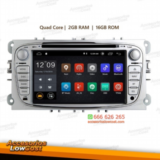 NAVEGADOR MULTIMEDIA ANDROID 11.0 GPS DVD 2 DIN H