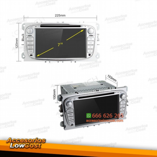 NAVEGADOR MULTIMEDIA ANDROID 11.0 GPS DVD 2 DIN H