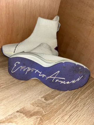 Tênis Bota Emporio Armani Usados Uma Vez