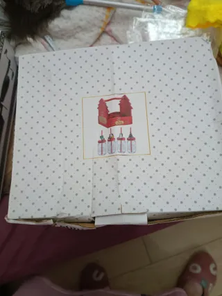 Set Vasos Navidad con Bandeja