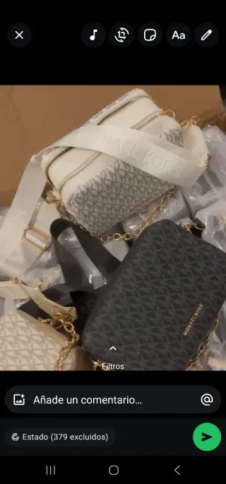 Bolso Michael Kors Beige/Gris