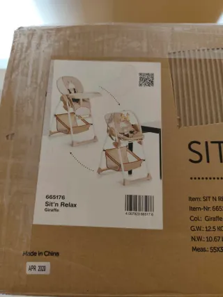 Trona y Hamaca Bebé Jirafa