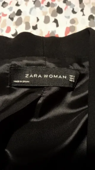 Blazer Zara Negro Mujer
