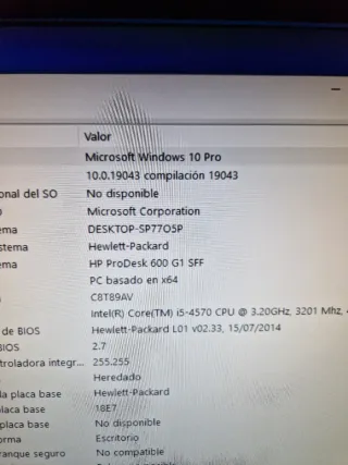 Ordenador HP ProDesk 600 g1