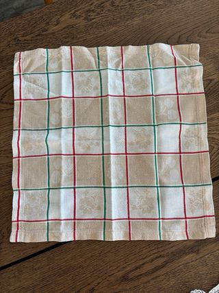 Conjunto de 5 guardanapos de Mesa padrão xadrez