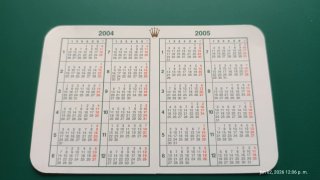 ROLEX calendarios de los años 2002-03 y  2004-05