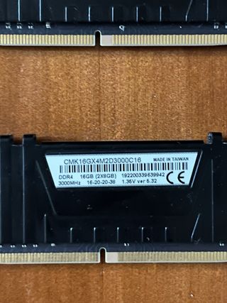 16GB (8x2) DDR4 Corsair Vengeance LPX DDR4 3000Mhz