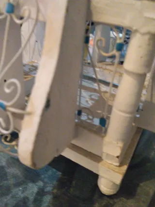 Jaula Decorativa Artesanal Blanca