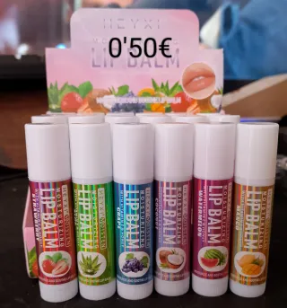 Bálsamos Labiales de sabores a 0'50€ la unidad