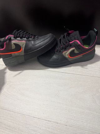 Nike Air Force 1 React Negro Neón
