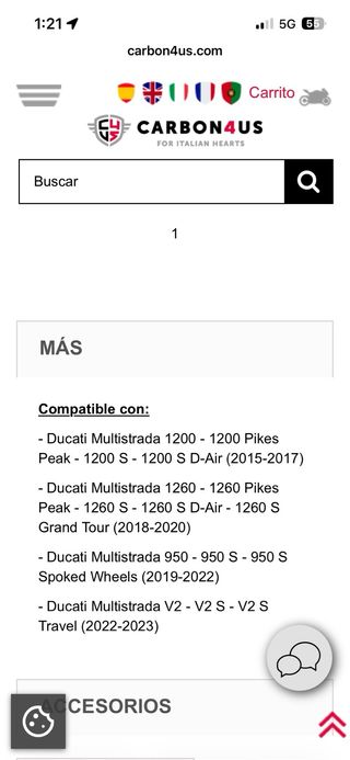 Portaequipaje Trasero Ducati Multistrada