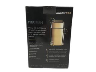 afeitadora electrica babyliss titanium heavy duty foil shaver