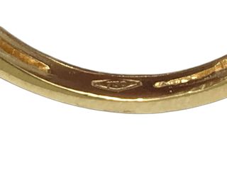 sortija oro 18k con piedra con nacar