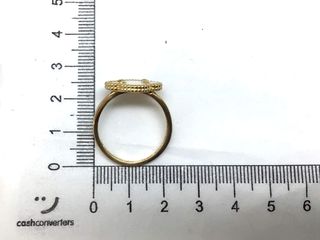sortija oro 18k con piedra con nacar