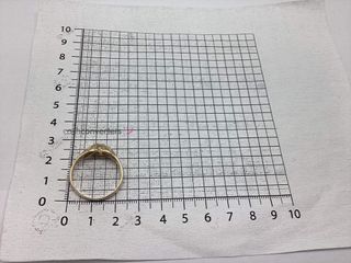 anillo oro 18k con piedra con circonita