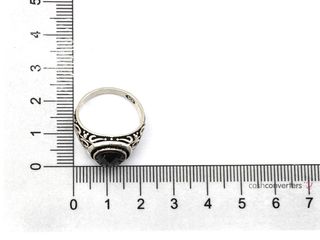 sello plata 925mm con piedra con circonita