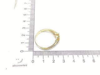 anillo oro 18k con piedra con circonita t. 27 (21,33 mm)