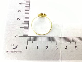 anillo oro 18k con circonita