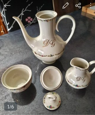 Juego de café de porcelana