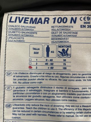 Chaleco salvavidas náutico piraguas