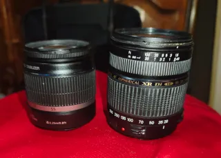 Objetivos Tamron 28-300mm y Canon 18-55mm