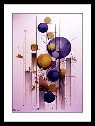 Cuadro Decorativo Abstracto Geométrico