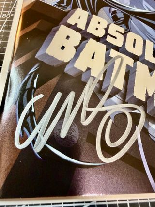 Comic USA Absolute Batman #1 Brooks 2 FIRMAS + COA