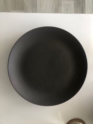 Juego 6 Platos Loza 27cm marrones