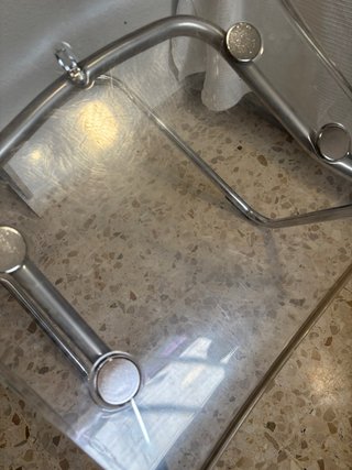 Silla TOBIAS IKEA Transparente y Metal