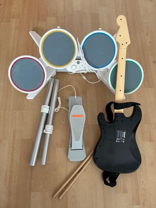 Pack Batería y Guitarra Wii Fender