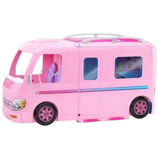 Autocaravana de Barbie con Piscina y Tobogán