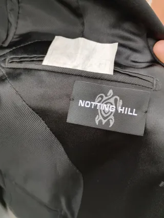 Completo Nothing Hill tg 50 nero gessato