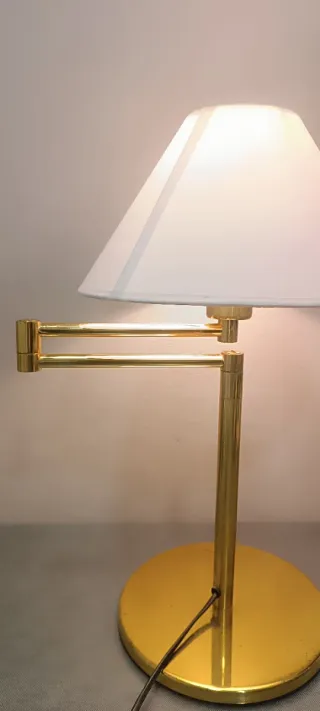 Lámpara escritorio Metalarte dorada