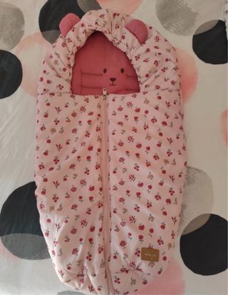 Saco capazo Mayoral floral rosa